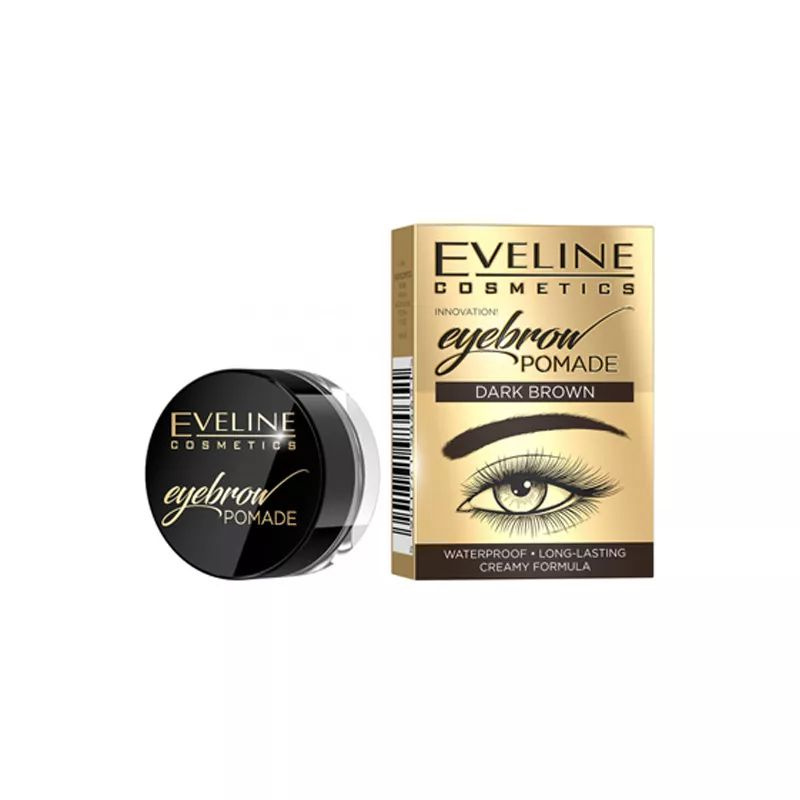 Eveline Cosmetics Помада для бровей EYEBROW POMADE, Тон Dark brown/ Темно-коричневый 4,5 мл  #1