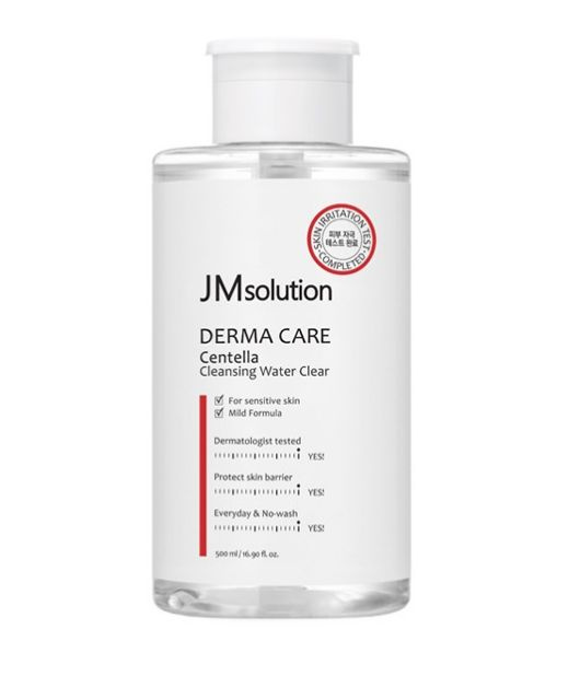 JMsolution Очищающая вода с центеллой Derma Care Centella Cleansing Water-Clear  #1
