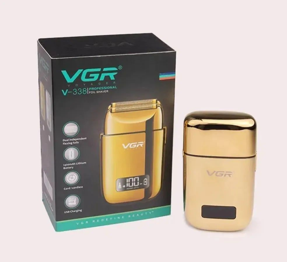 VGR Электробритва V-338, золотой #1