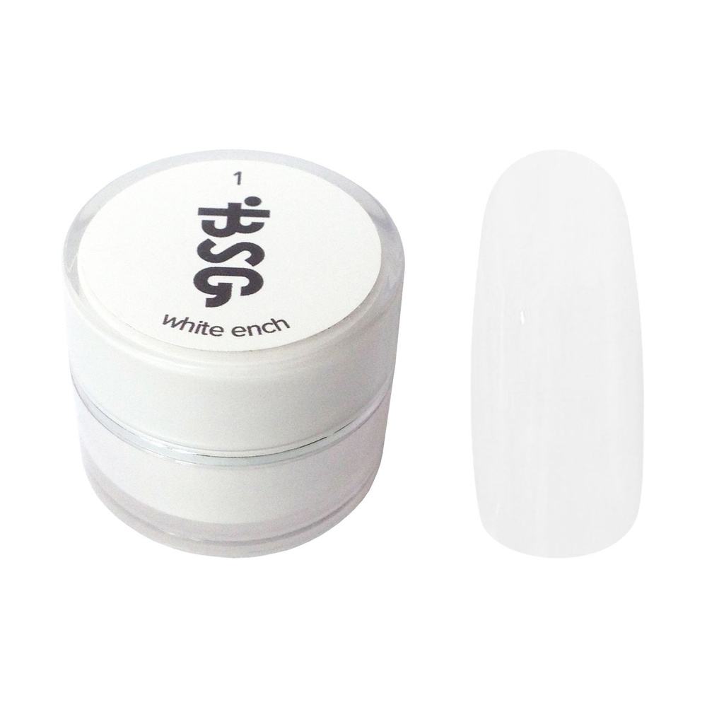 BSG, White FRENCH - Цветной гель для френча, дизайна ногтей, маникюра (идеально белый), 5 мл  #1