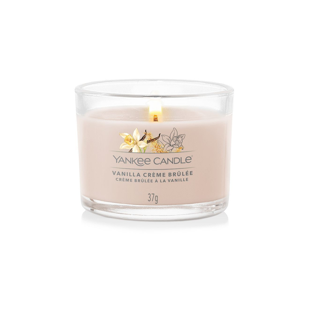 Yankee Candle Свеча ароматическая "Ванильное крем-брюле", 5 см х 5 см, 1 шт  #1