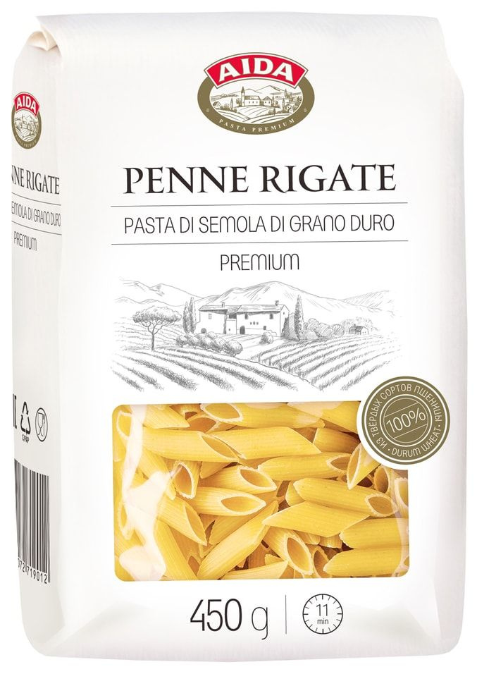 Макароны Aida Penne rigate 450г #1