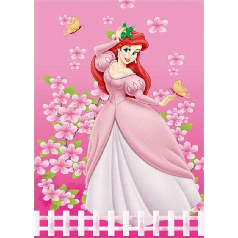 Алмазная мозаика для детей Disney Принцессы: Ариэль, вышивка стразами  #1
