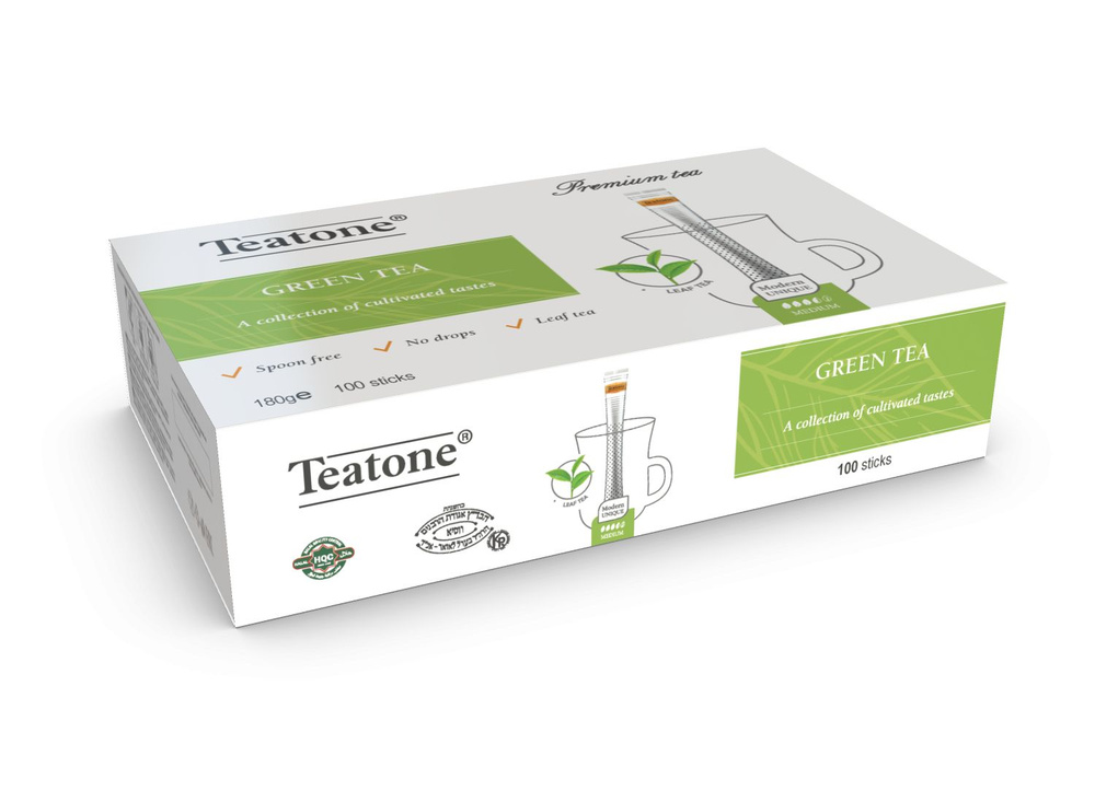 Чай Классический зеленый Teatone 100 стиков #1