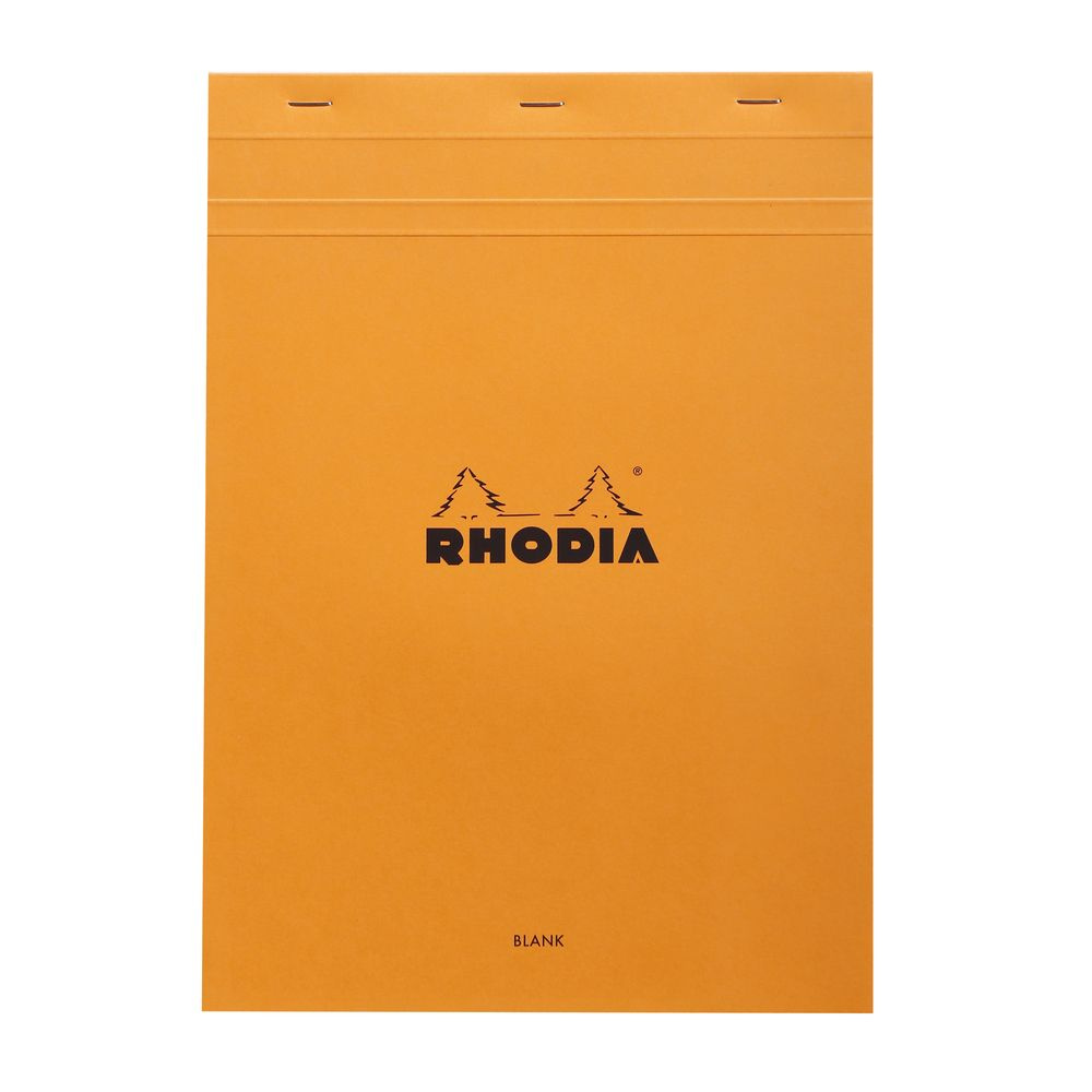 Блокнот Rhodia Basics №18, A4, без линовки, 80 г, Оранжевый #1