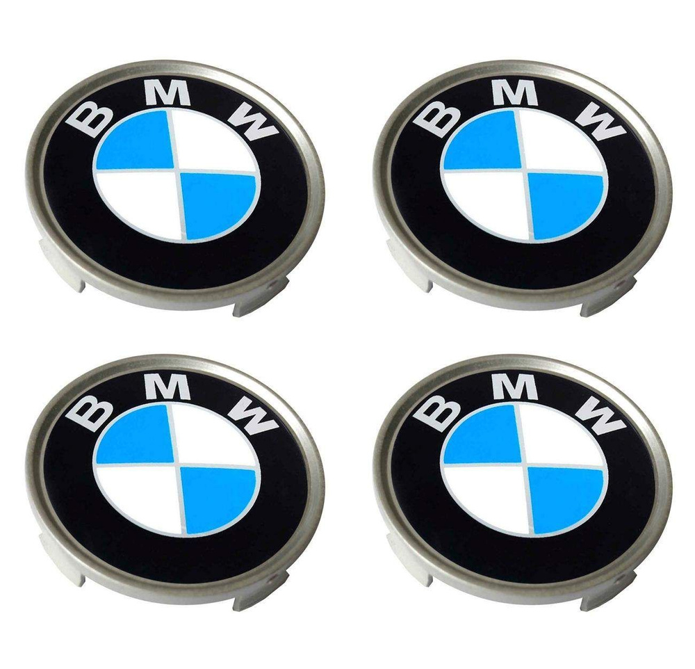 Колпачки BMW на диски 74/70/11 мм - 4 шт / Заглушки ступицы БМВ для колесных дисков  #1