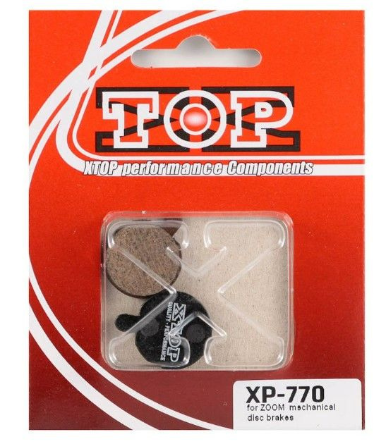 Органические дисковые тормозные колодки X-Top XP-770 для ZOOM (механика) 1 пара и пружинка.  #1