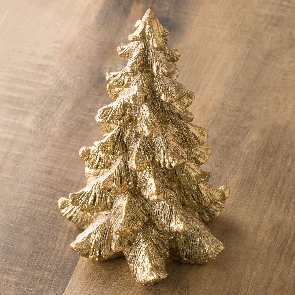 Новогодняя фигурка Christmas Tree Gold 21 cm #1