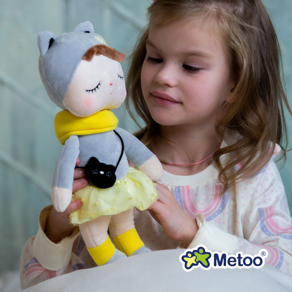Мягкая кукла Metoo Angela в костюме Кошечка с сумочкой #1