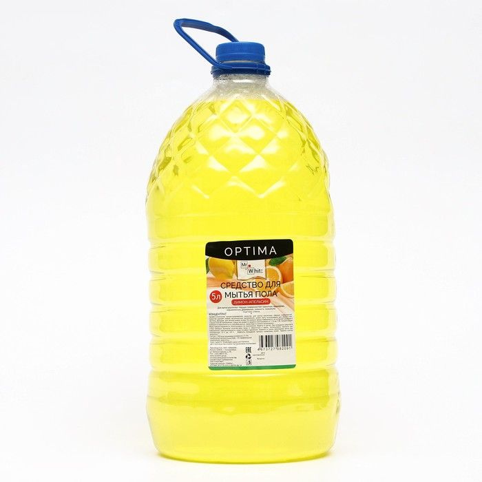 Средство для мытья пола Mr.White OPTIMA "Лимон-Апельсин", концентрат, 5 литров  #1