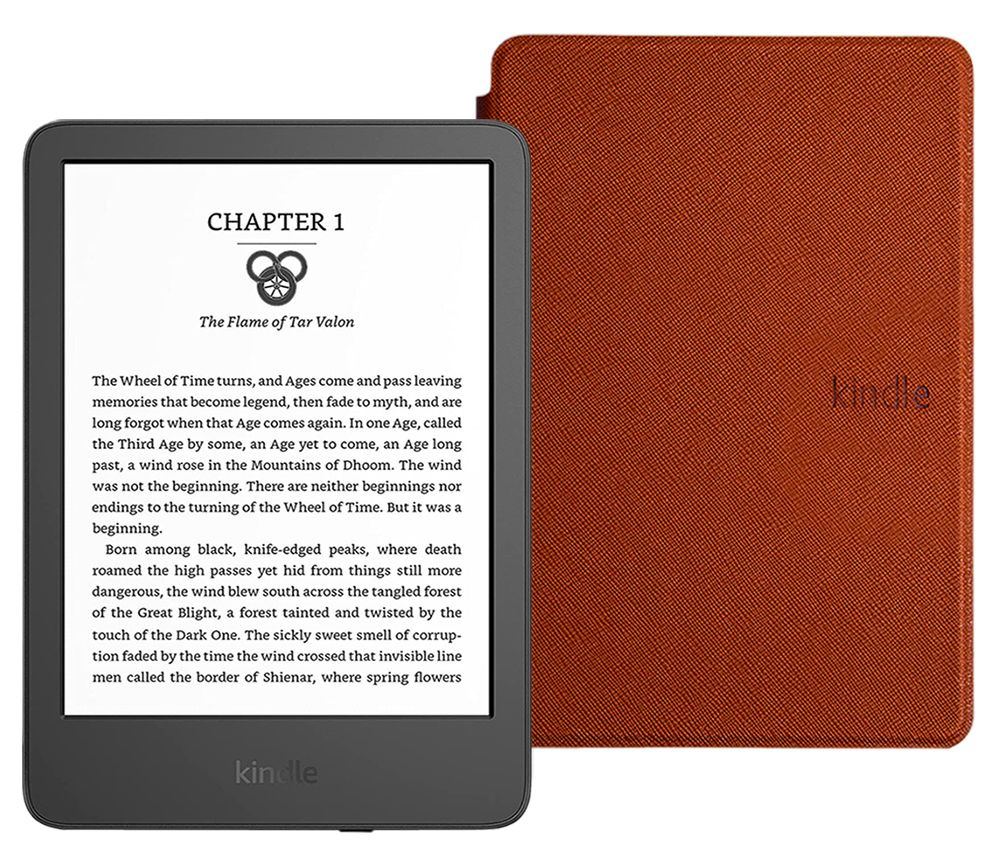 Amazon Kindle 6" Электронная книга 11 (16Gb) SO + обложка ReaderОNE, коричневый  #1