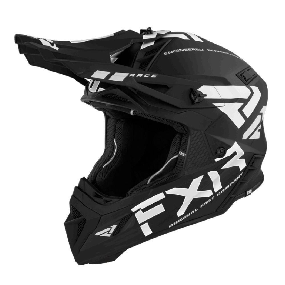 FXR Шлем для снегохода, цвет: черный, белый, размер: M #1