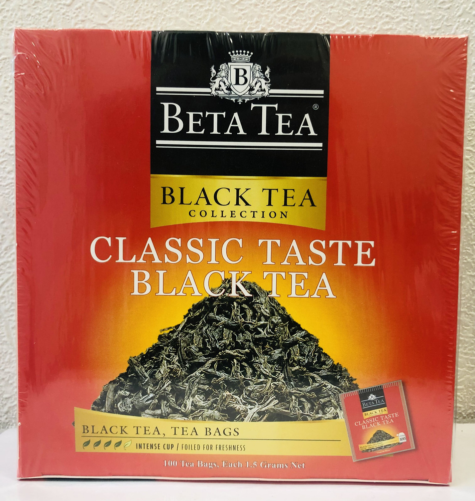 Чай черный BETA TEA Классический вкус в пакетиках 100шт #1