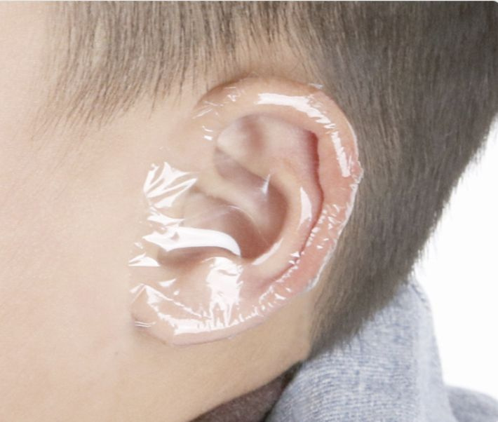 Защитные наклейки от попадания воды воды в уши ребенку набор 20 шт , для ежедневного купания ребенка #1