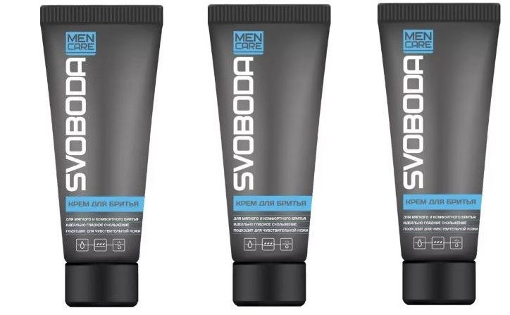 Свобода SVOBODA MEN CARE Крем для бритья, для чуствительной кожи, набор 3 шт х 75 г  #1