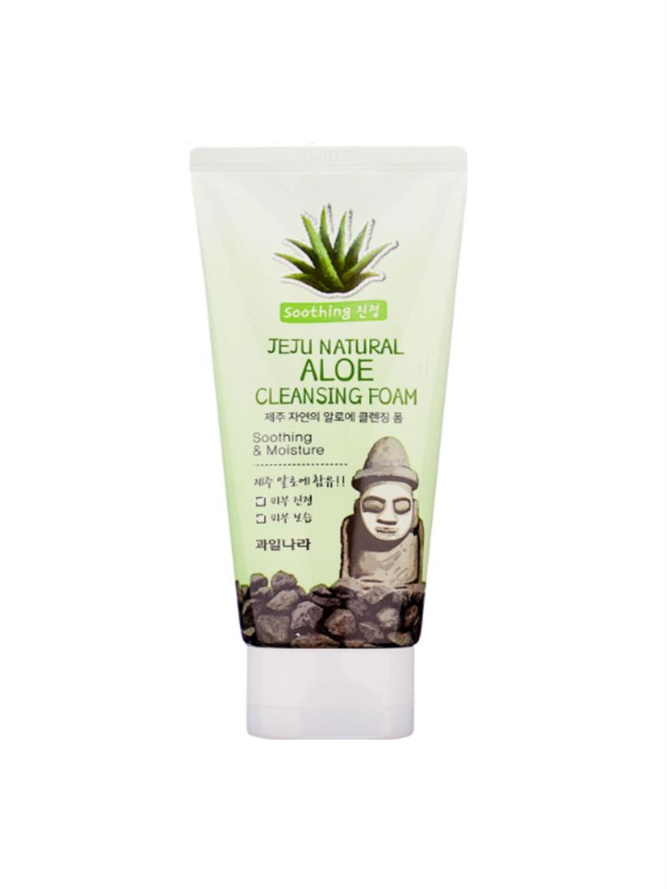 Welcos Пенка для умывания Jeju Natural Aloe Cleansing Foam 120гр #1