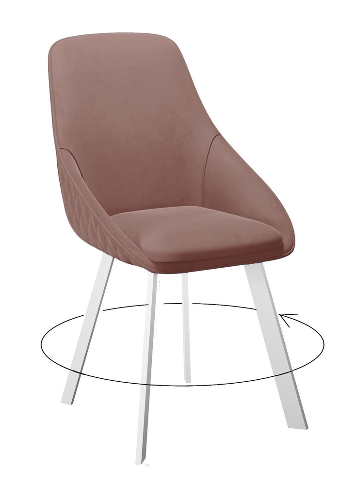 Высокое кресло стул со спинкой мягкий мебель для квартиры DikLine 246 поворотный  #1