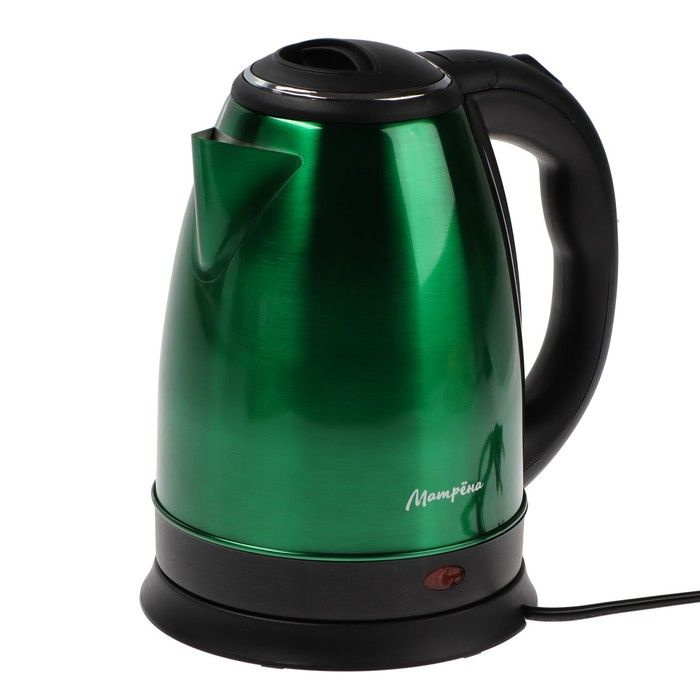 Матрёна Электрический чайник 864985, зеленый, черный #1