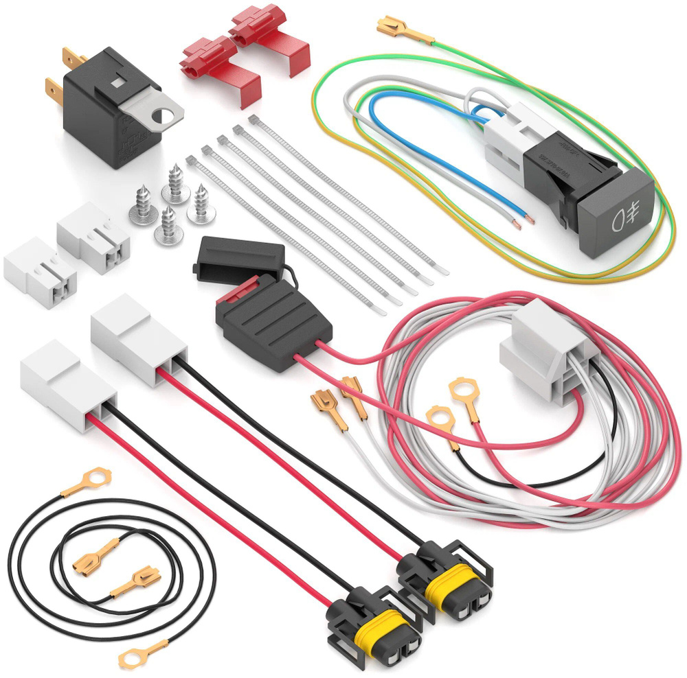 Комплект для подключения противотуманных фар ВАЗ Газель-Бизнес и Некст,  ППТФГАЗНекст, арт ППТФГАЗНекст - купить в интернет-магазине OZON с  доставкой по России (842106756)