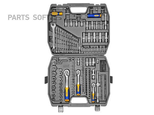 KRAFT KT700684 Набор инструмента 1/2Dr, 3/8Dr и 1/4Dr 218 пр. #1