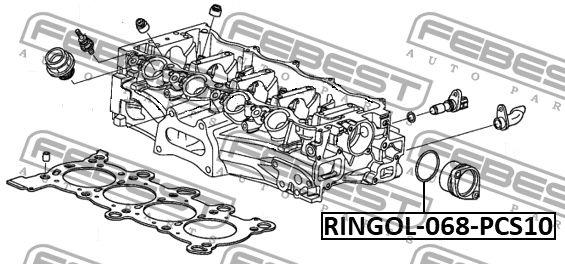 Febest Распределитель зажигания, арт. RINGOL-068-PCS10, 1 шт. #1