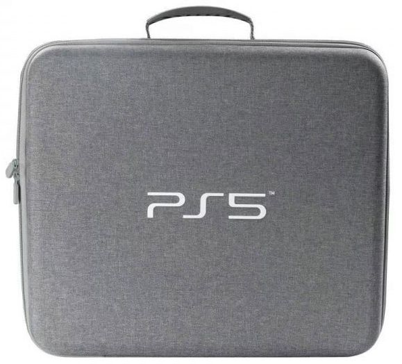 Дорожная сумка для хранения для консоли и геймпадов PS5 (Серый)  #1