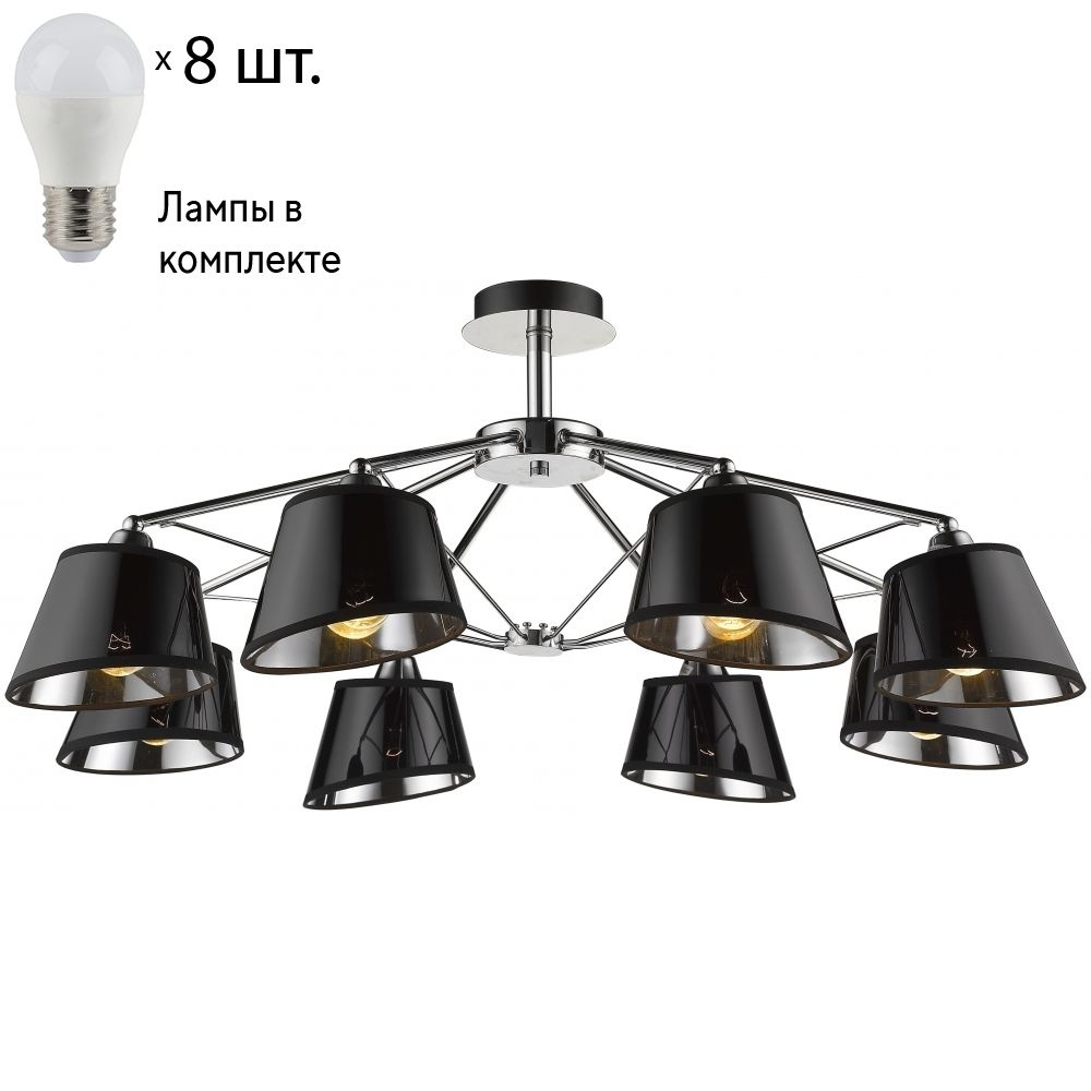 Потолочная люстра с лампочками Velante 296-107-08Lamps E27 P45 #1