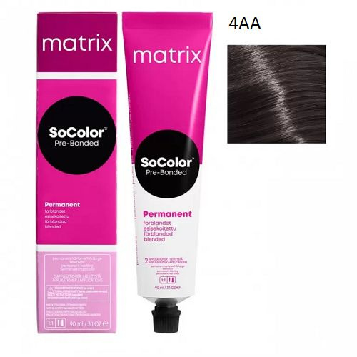 Крем краска MATRIX SoColor Pre-Bonded 4AA, 90 мл #1