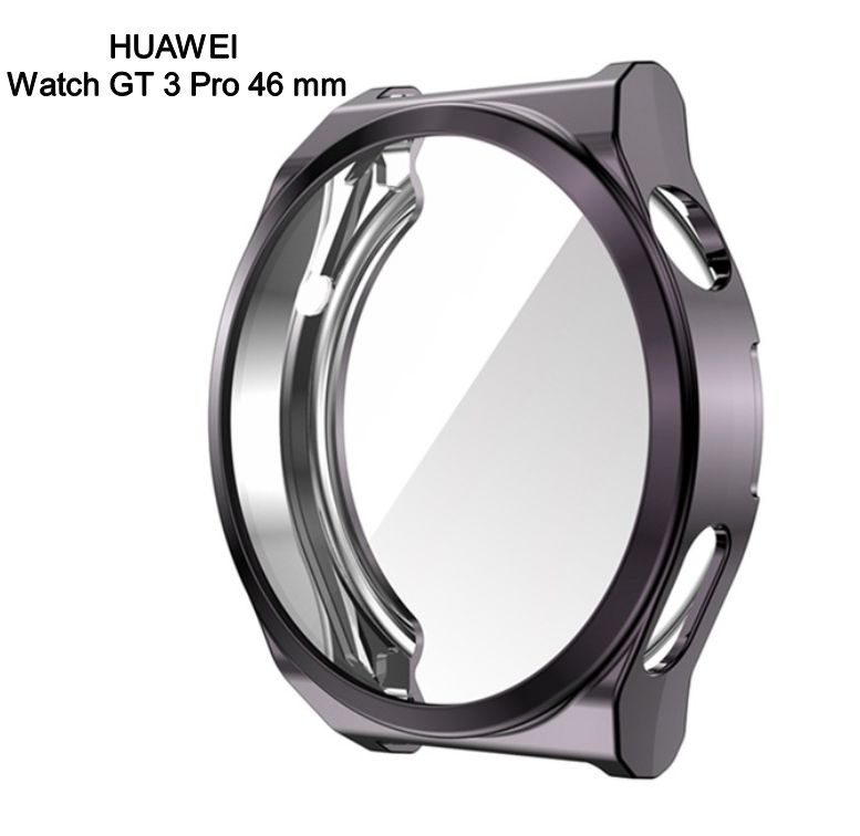 Защитный бампер-чехол MyPads Protect из тончайшего и прочного силикона для Huawei Watch GT 3 Pro 46 mm #1