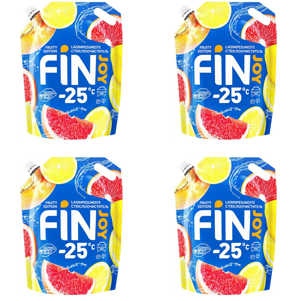 Стеклоомыватель Fin Joy Fruity зимний -25С 3 л (4 шт.) #1