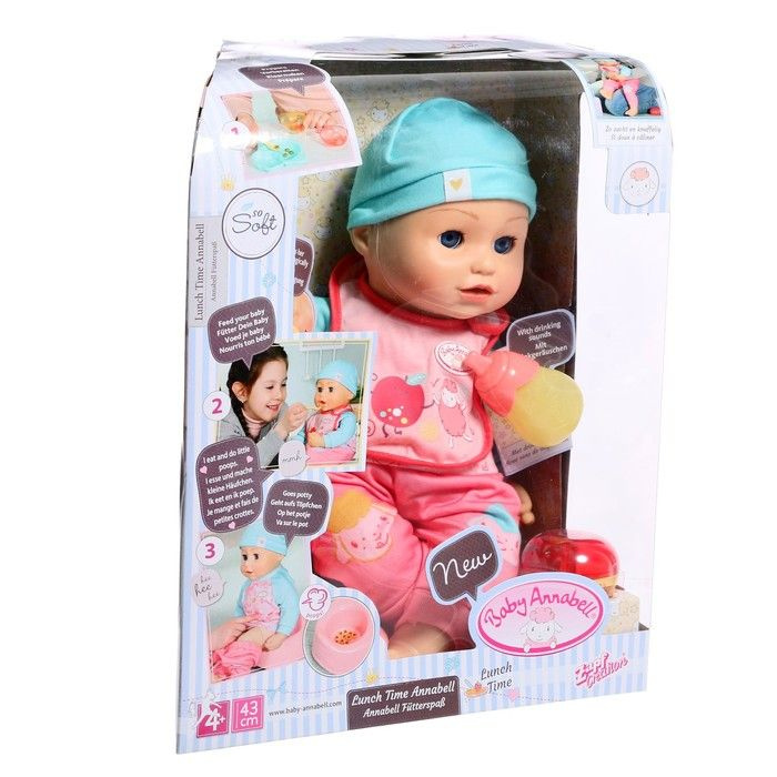 Кукла многофункциональная Baby Annabell "Время обеда", 43 см 702-987  #1