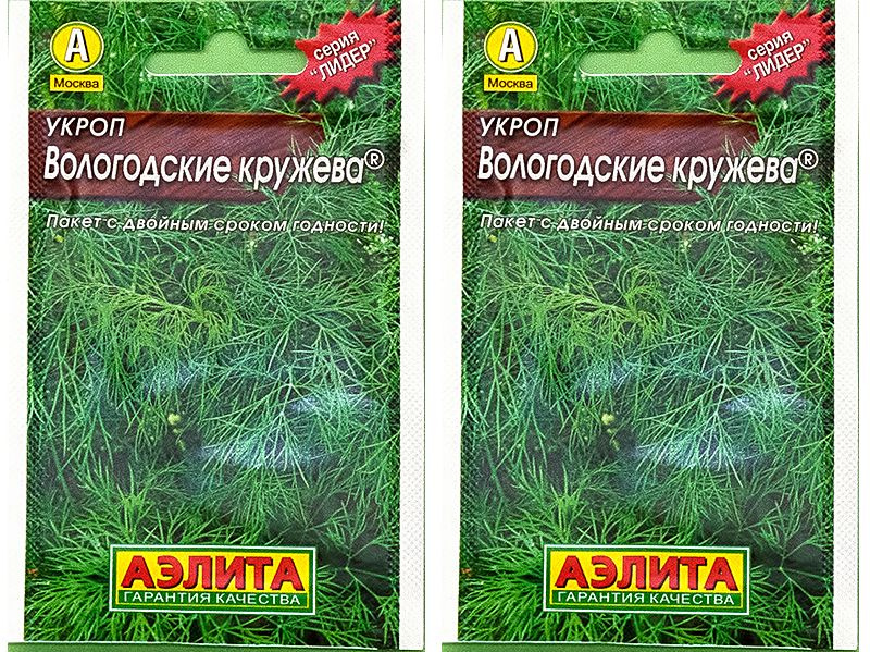 Укроп Вологодские Кружева, 2 пакетика по 1 гр. семян, Аэлита  #1