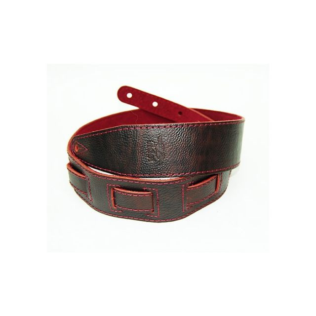 Leather 21 Ремень для гитары, кожаный, бордо, Fidel FL60005L21L #1