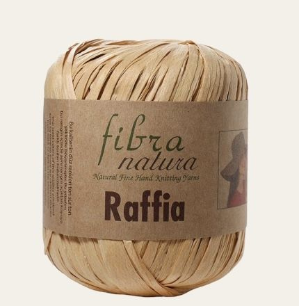 Пряжа Fibra Natura Raffia (116-22 Светлый орех), 1 моток/40г, 90м/100% целлюлоза  #1