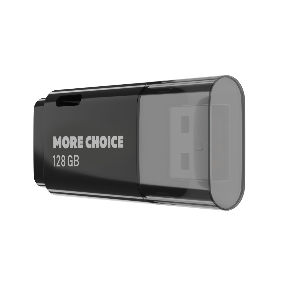 Флеш накопитель памяти USB 128GB 2.0 More Choice MF128 (Black) #1