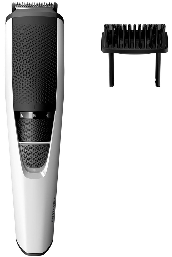 Триммер для бороды и усов Philips BT3206 серия 3000, 10 установок длины 0,5-10 мм, Ni-MH, белый/черный #1