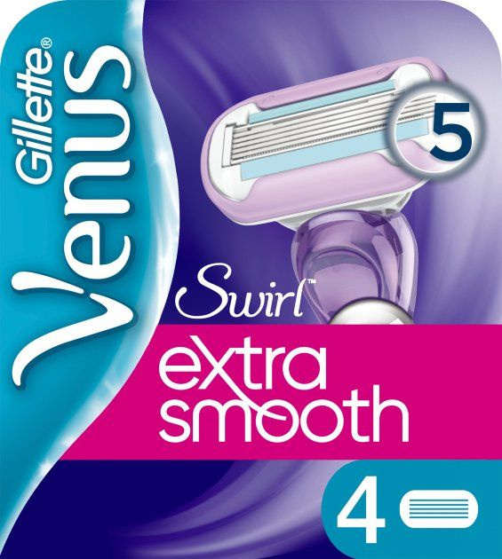 Cменные кассеты Gillette Venus Swirl для бритья, 4 шт #1