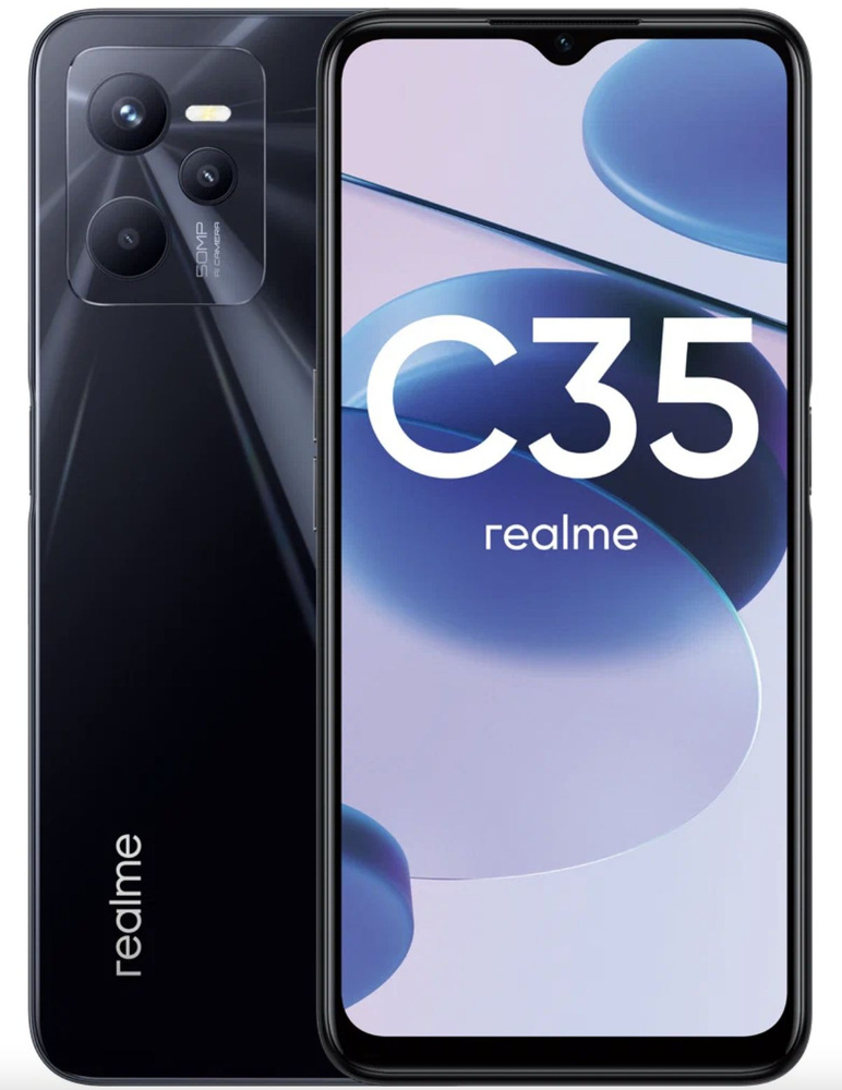 realme Смартфон C35 4/128 ГБ, черный #1