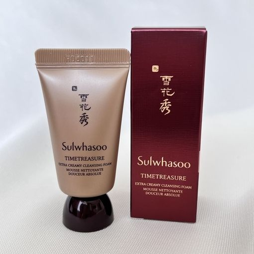 Sulwhasoo Пенка для умывания лица корейская, антивозрастная (миниатюра 15ml) Timetreasure Extra Creamy #1