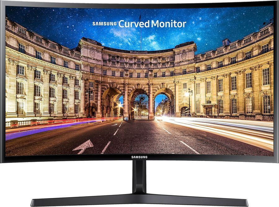 Samsung 23.5" Монитор C24F396FHI, черный #1