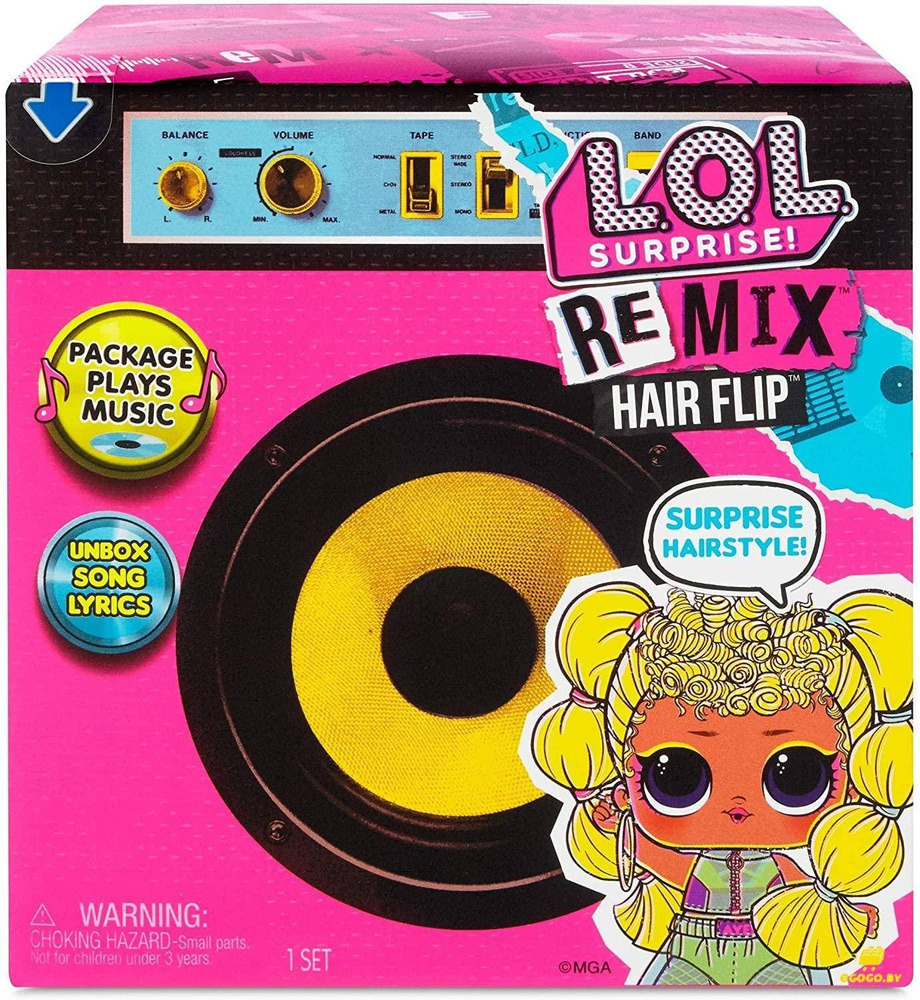 Кукла-сюрприз ЛОЛ музыкальная серия / L.O.L. Surprise! Remix Hair Flip 15 сюрпризов  #1