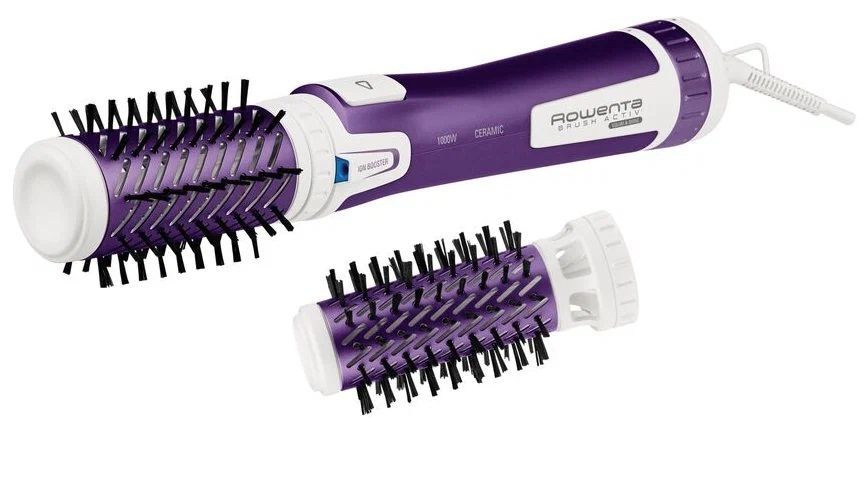 Rowenta Фен-щетка для волос CF9530 1000 Вт, скоростей 2, кол-во насадок 2, фиолетовый  #1