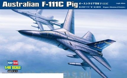 Сборная модель Hobby Boss 80349 Самолёт Australian F-111C Pig #1