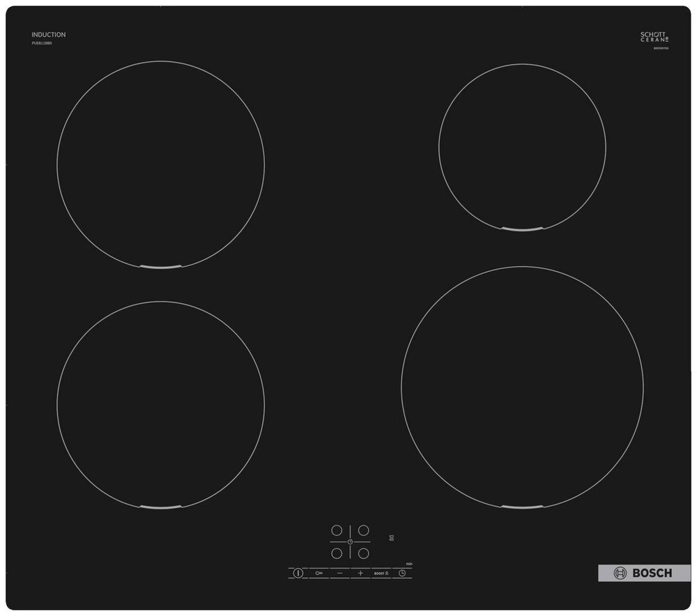 Bosch Индукционная варочная панель PUE611BB5D_341020 озон, черный  #1