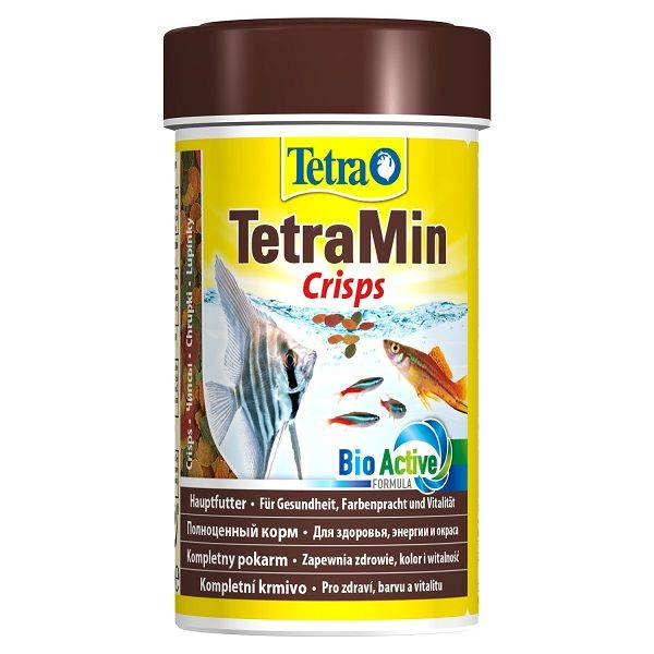 Tetra TetraMin Crisps, Основной корм в виде чипсов для всех видов декоративных рыб, 100 мл  #1