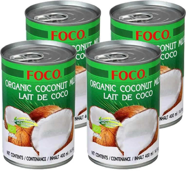 Органическое кокосовое молоко FOCO, 0,4 л х 4 шт #1