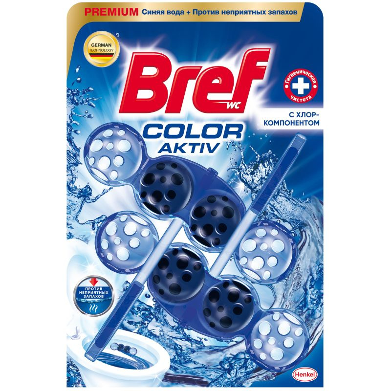 Блок для унитаза Bref хлор-компонент, 2х50г #1