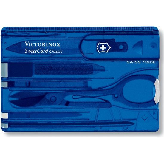 Швейцарская карточка Victorinox SwissCard Sapphire, синий #1