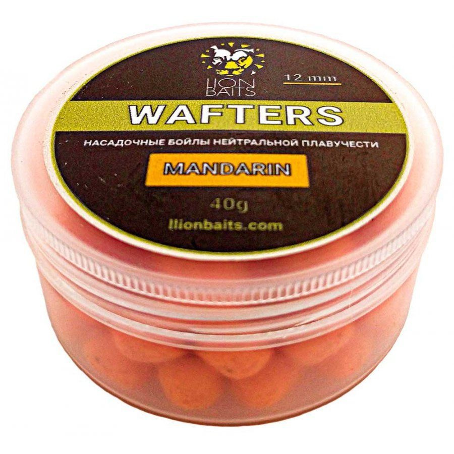 Бойлы нейтральной плавучести Wafters LION BAITS MANDARIN Мандарин 12мм 40г  #1