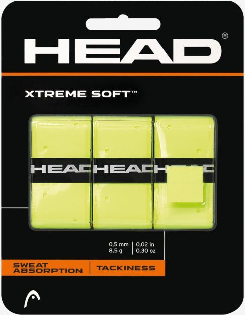 Намотка для ракетки HEAD XTREME SOFT overgrip 3 шт. 285104-YW-11-TW желтый #1